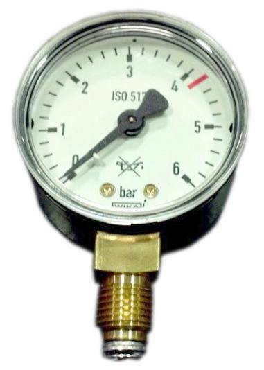 Manometer Sauerstoff ND: 0 bis 6 B