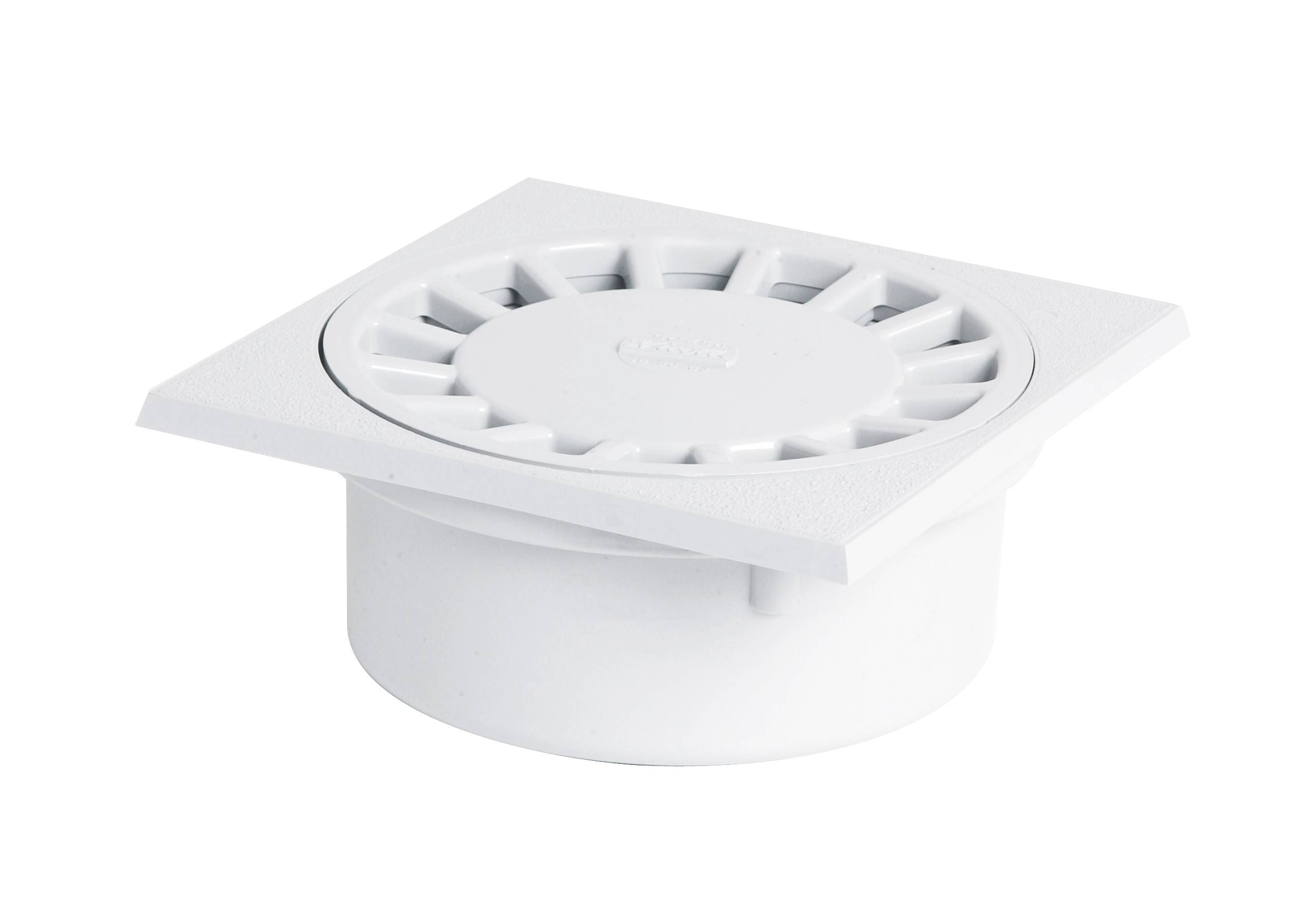 Yard drain with vertical socket: M50-F40/63, white