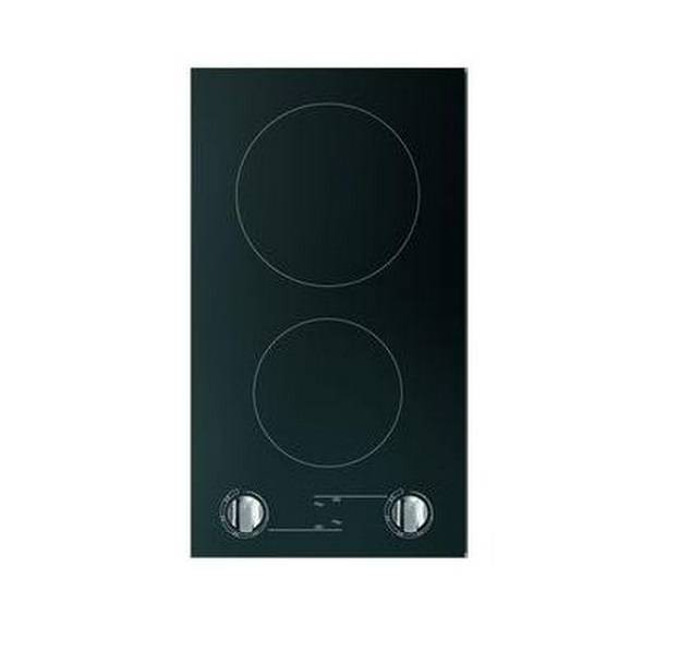 Placa de cerámica 2 calentadores radiantes sensibles: Negro, 286x506