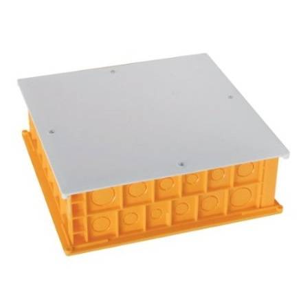 Yellow junction box for attic - 300x300x95 mm