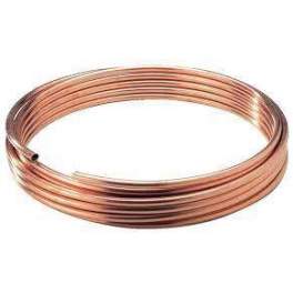 Couronne de cuivre recuit diamètre 6 mm, 10 mètres - Copper Distribution - Référence fabricant : 514109