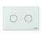 Placa blanca de ABS con dos botones blancos con botones al ras. - Valsir - Référence fabricant : FONPLVS0875001