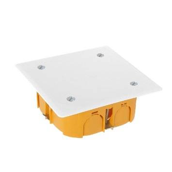 Junction box with cover 105x105x40 hollow wall
