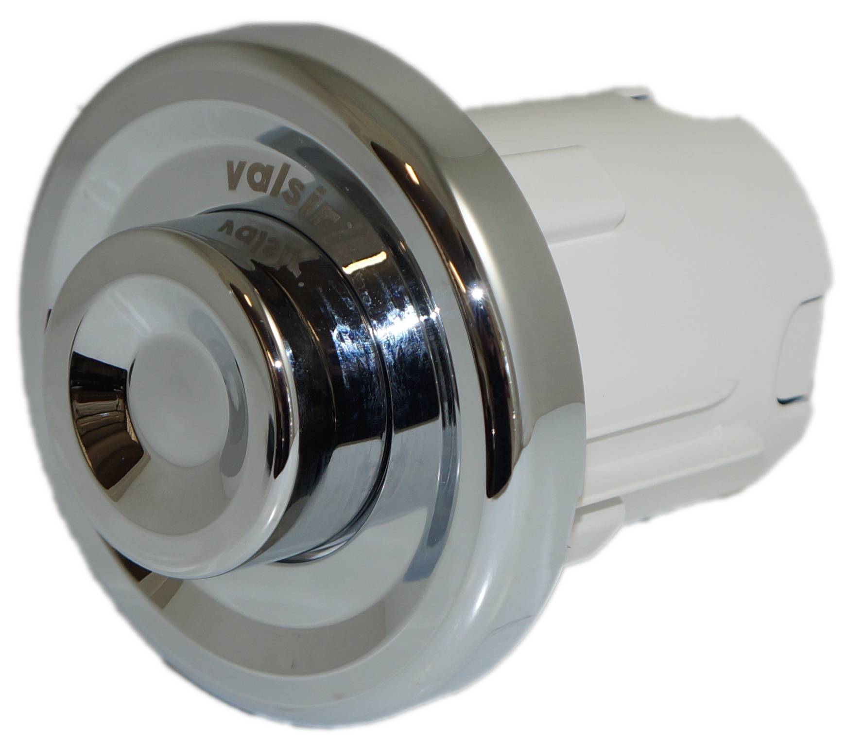 Pneumatic recessed pushbutton, chrome, complete VALSIR