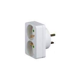 Adapter 20A 2P + T to 16A 4400W max pins D.4.8mm - DEBFLEX - Référence fabricant : 714450