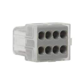 Automatic terminal 8 holes 1.5 to 2.5 mm² grey 6 pieces - DEBFLEX - Référence fabricant : 704550