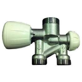 Single pipe vertical plunger valve with probe (not supplied) - Giacomini - Référence fabricant : R356MX061