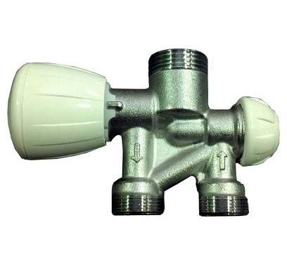 Single pipe vertical plunger valve with probe (not supplied)