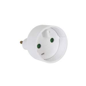 Adapter 2P 10/16A Europe 2P White D.4.8mm