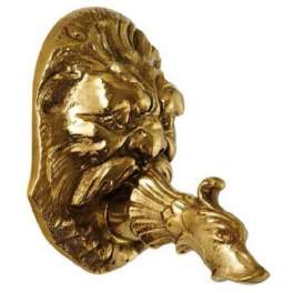 Wall spout with mask for fountain, female 15x21 - Idrosfer srl - Référence fabricant : 260