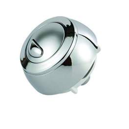 Chrome plated knob for SIAMP Optima 50 toilet mechanism - Siamp - Référence fabricant : 344950.07