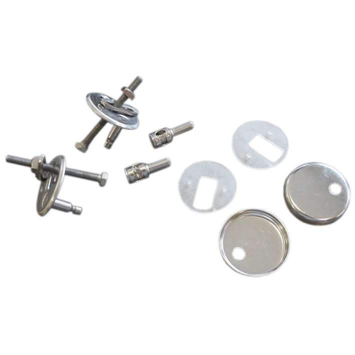 Stainless steel snap hinges with "over the top" fixings