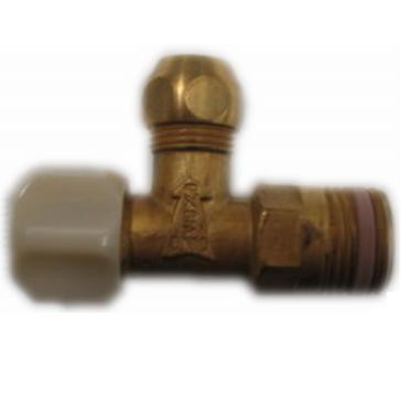 Angle tap for concealed cisterns