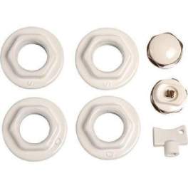 Accessory set for white radiator n°46 - Global - Référence fabricant : R9.B2140