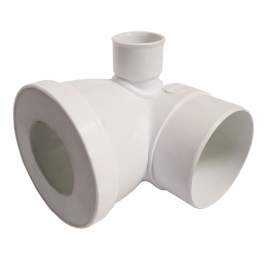 Short 90° male pipe with straight spigot - SAS - Référence fabricant : CW33H3