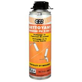 2 in 1 polyurethane foam cleaner, 500 ml - GEB - Référence fabricant : 813281