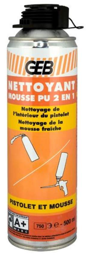 Nettoyant mousse polyuréthane 2 en 1, 500 ml