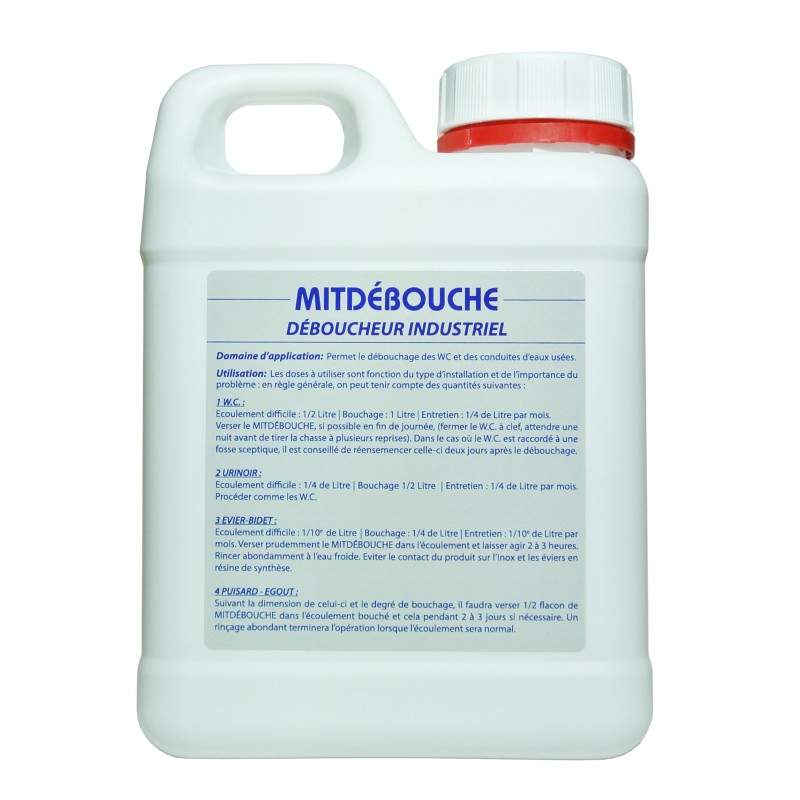 Desatascador profesional, Mitdebouche, 1 litro