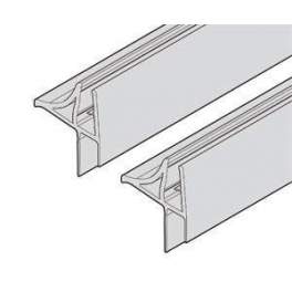 Horizontal seals for YOUNG cab 1BS (l. 520mm, pair) - Novellini - Référence fabricant : R51YO1BS1-TR