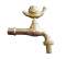 Robinet décoratif pour fontaine : Motif escargot - M1/2-M3/4 - Sandri - Référence fabricant : SANRO952
