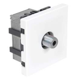 F-type TV socket for Casual flush-mounted devices - DEBFLEX - Référence fabricant : 742284
