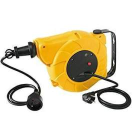 Automatic retractable wall reel 15M 3G1MM2 - Electraline - Référence fabricant : 209000011