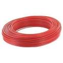 Red wire HO7V-U 2.5 mm², 25 m coil