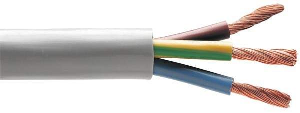 Kabel 3G 2.5, H05 VVF, Meterware