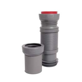 Multibati flexible pipe for wall-hung toilets - CETA - Référence fabricant : 214-MULTIBATI