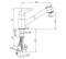 Mezclador monomando de fregadero ATOMIX, con ducha de mano, blanco - PF Robinetterie - Référence fabricant : POTMI67051B