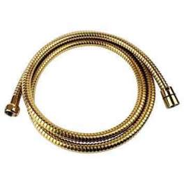 1.5 m double staple golden brass shower hose - Sandri - Référence fabricant : 27015DO