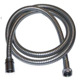 1.5 m satin chrome brass double clamp shower hose - Sandri - Référence fabricant : 270.15CS