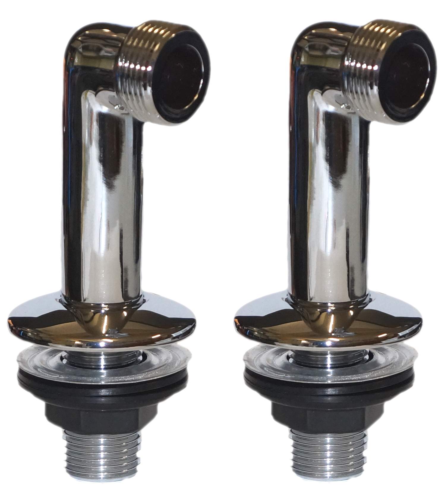 Pair of 15 x 21 / 20 x 27 double male groove fittings