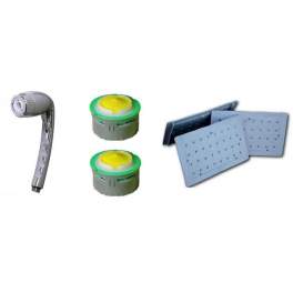 Water saving kit with ECOGYXEN faucet, hand shower and toilet - Ecogam - Référence fabricant : A-00438