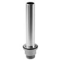 Drain with overflow tube stainless steel 120mm for sink diameter 60mm