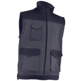Multi-pocket vest, charcoal grey, size L - Vepro - Référence fabricant : GMPP4L