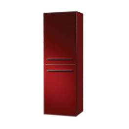 Muebles de baño media columna 40cm, 2 puertas, rojo, entrega gratuita - NEVELT - Référence fabricant : 81317