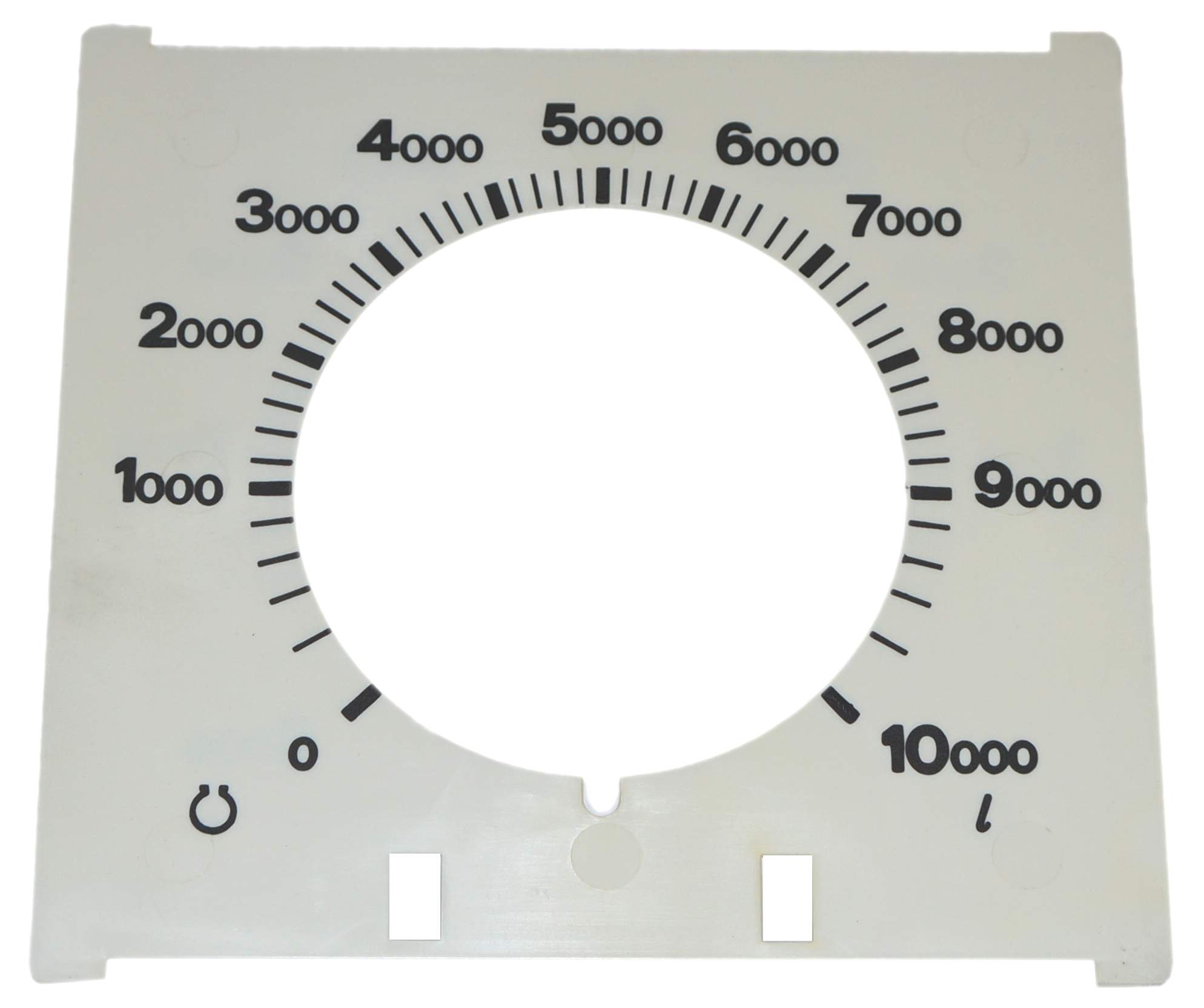 Square dial for oil gauge 10000 litres