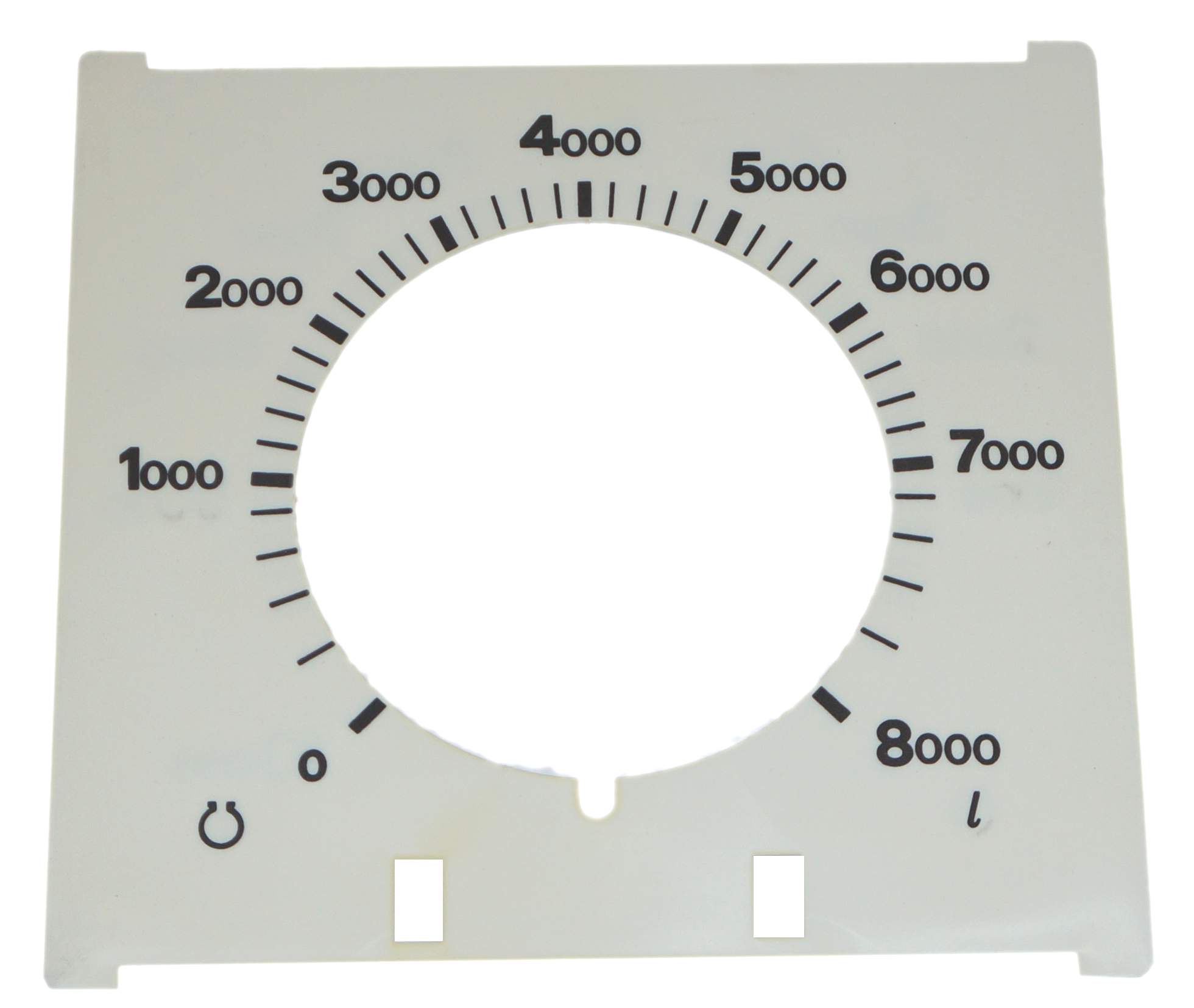 Square dial for oil gauge 8000 litres