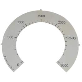 Round dial for oil gauge 3000 litres - Diff - Référence fabricant : 909407