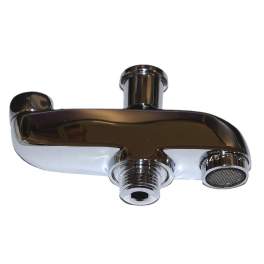 Bath and shower spout with holder - Gripp - Référence fabricant : 329583