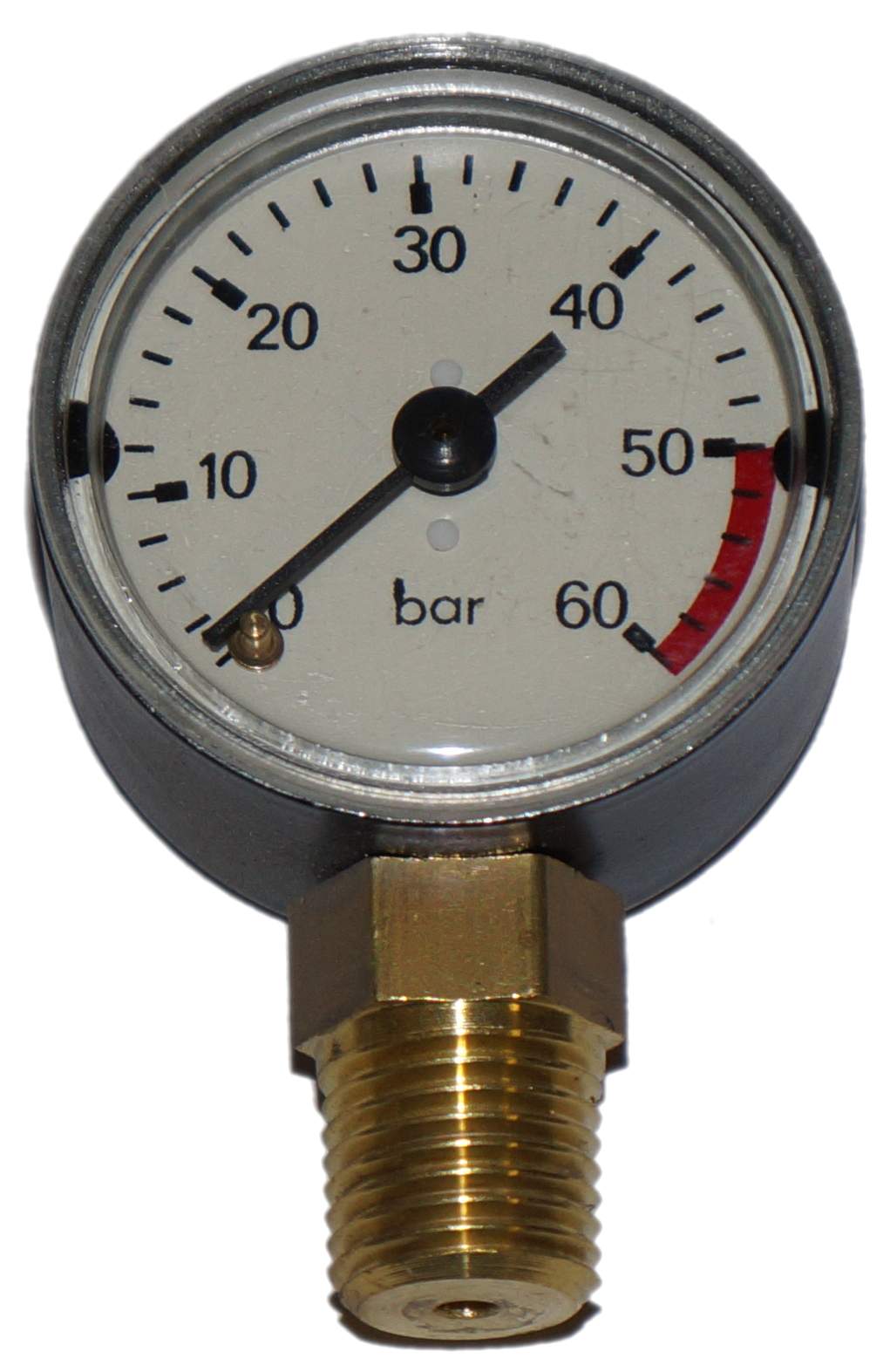 Test pump pressure gauge