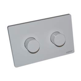 Placa de doble botón de ABS blanco para Winner y Cubic - Valsir - Référence fabricant : VS0875501