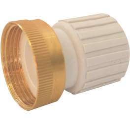Fitting for flexible PVC pipe, no glue on the end and female nut 33x42 - Régiplast - Référence fabricant : RF33