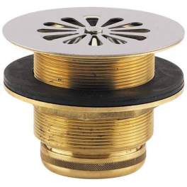 Siphoid drain classic 108 stainless steel brass, 40x49 - Valentin - Référence fabricant : 312200.000.00