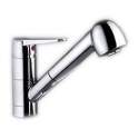 VENTUS chrome single lever sink mixer with two jet shower