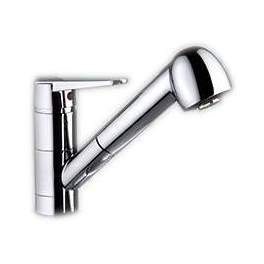 VENTUS chrome single lever sink mixer with two jet shower - PF Robinetterie - Référence fabricant : 93CR568C2