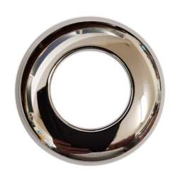 Chrome-plated brass rosette, diameter 65mm, thickness 15mm, passage 32mm - NICOLL - Référence fabricant : 9821065