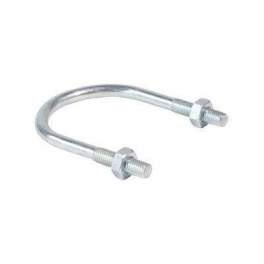 Zinc-plated bracket with nut for tube 80x90 - PLOMBELEC - Référence fabricant : 044110
