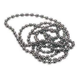 Chromed beaded chain, length 5 meters - Valentin - Référence fabricant : 006500.000.00
